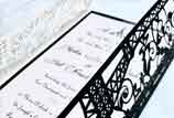 Eiffel Tower Logo Laser Cut Wedding Invitation